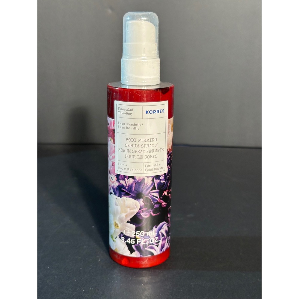 Korres Lilac Hyacinth Body Firming Serum Spray 250mL 8.45 Fl Oz New Sealed